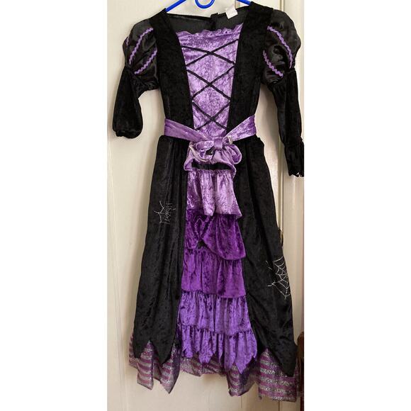 Spooktacular Creations Purple Witch costume Dress & Hat Child Size M. Soft!!!! - Picture 1 of 7